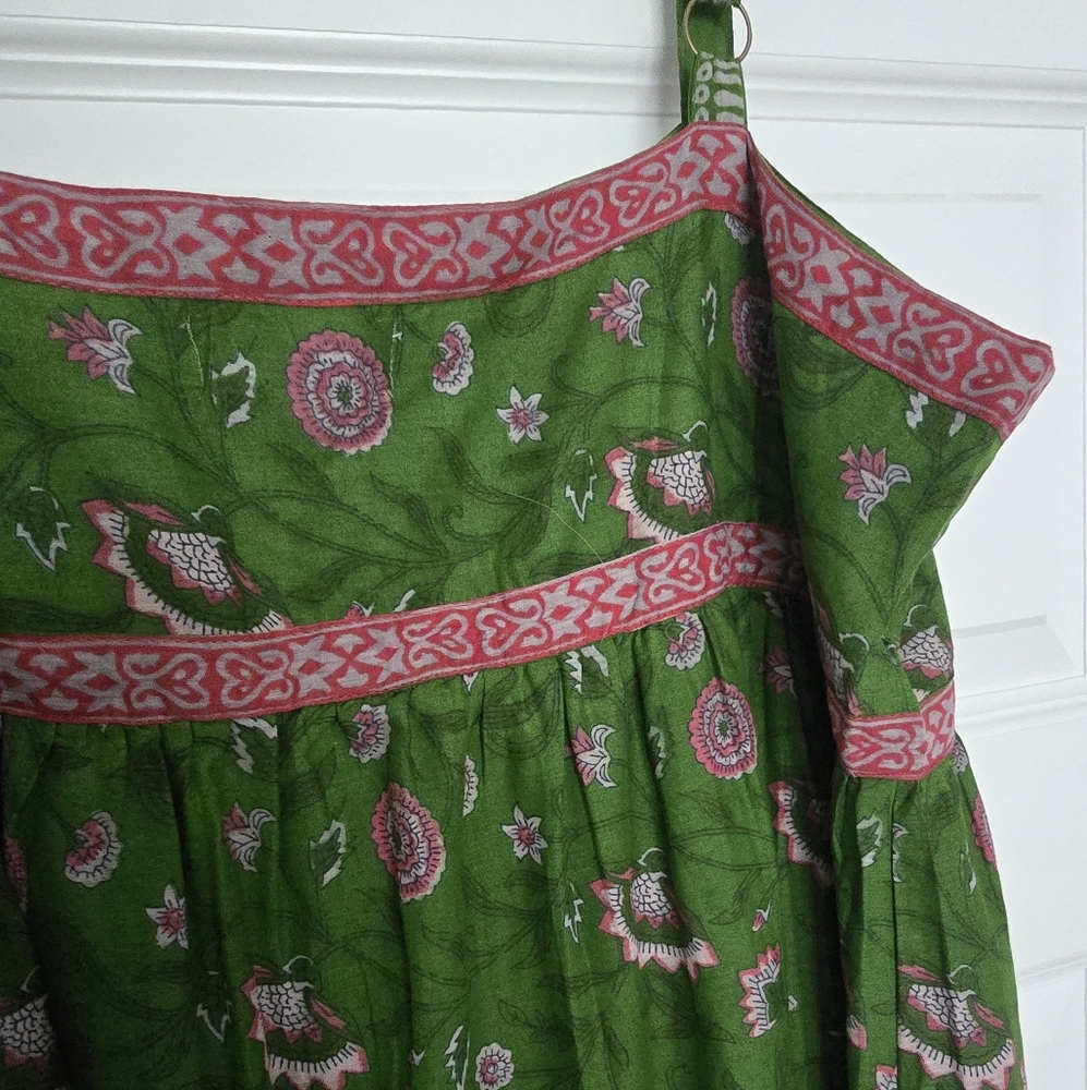 Green and Pink Floral Maxi Dress -Natural Life - Picture 7 of 8